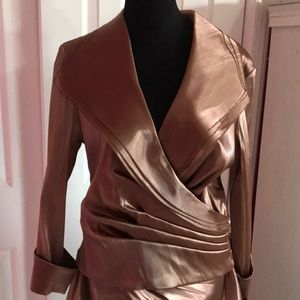 Elegant dark champagne, shimmery ,mother of the bride/groom, party dress.